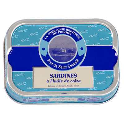 Sardines à l'huile de colza La Compagnie Bretonne du poisson, Prix/100g : 3.13 €